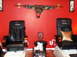 pedicure, foot exfoliation treatment